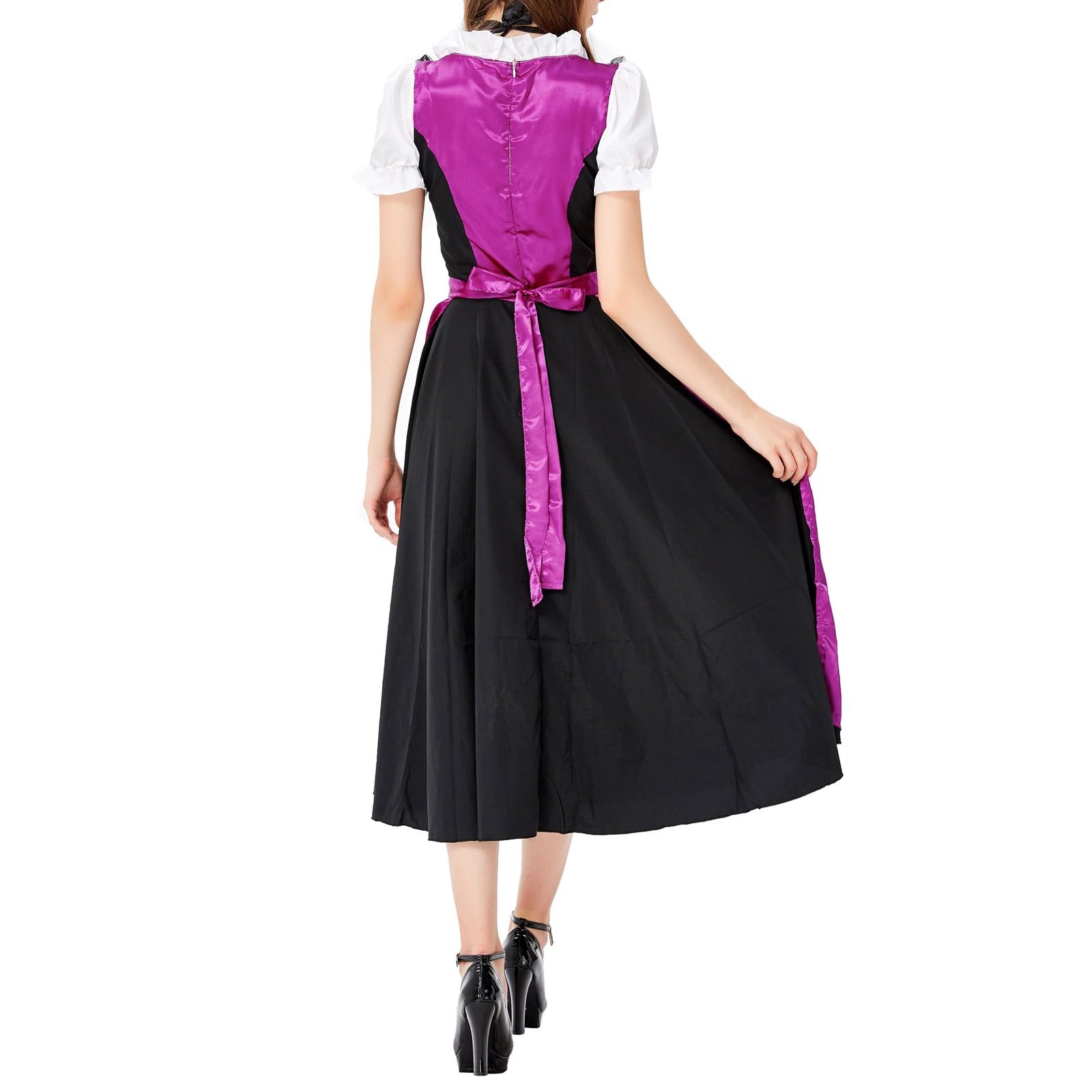Generico Grembiule da donna taglie forti con scollo, costume da ragazza della birra 'Oktoberfest