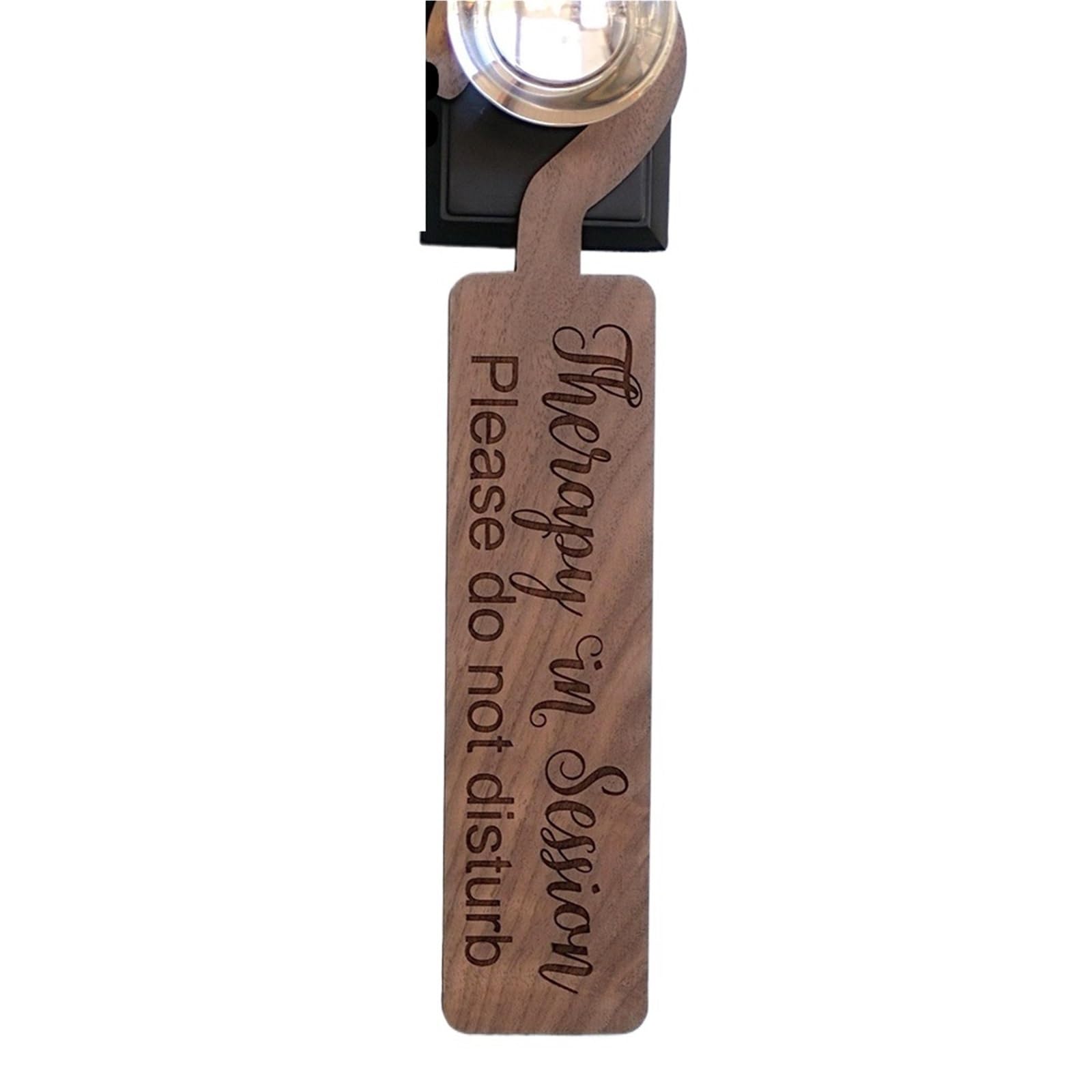 Door Handle Hanging Sign Door Hanger 1PC Please Do Not Disturb Sign, Maple Or Walnut Wood Tag Office Room Decor(Color2)