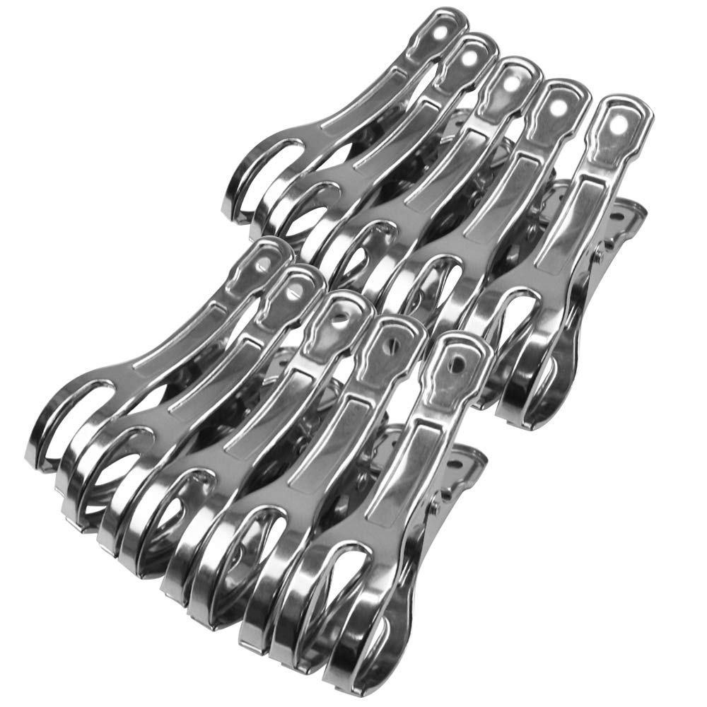 Amazon.co.jp : MOLCRE ステンレス ハンガー ストッパー 洗濯