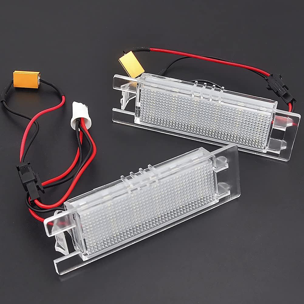 Auto Wayfeng WF® 2Pcs/Set LED Car Number License Plate Lights Lamp Bulb for Vauxhall Opel Corsa C D Astra H J Vectra Long Lasting Shock Resistant image 4