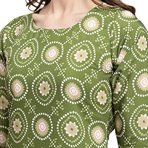 Image of Pinkmint Women's Crepe Digital Print Straight Kurta