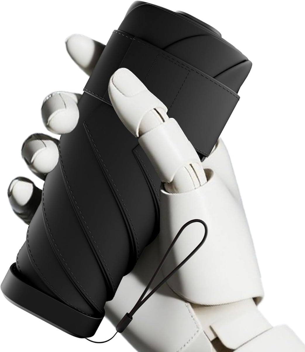 Windproof Mini Travel Folding Umbrella - UPF 50+ Sun & Rain Protection, Small Compact Lightweight Design Fits in Pocket or Bag, Eco-Friendly Fabric Wallet Umbrella for Commuter, Men Women Boys Girls