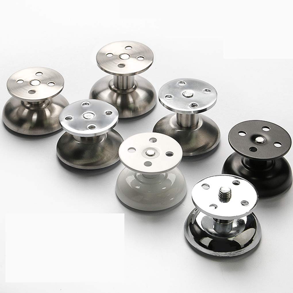 4 Pezzi Piedini per mobili Gambe per mobili Regolabili Gambe per tavoli in Metallo alzate per mobili di Ricambio in Acciaio Inox Gambe per divani Gambe per scrivania alzate per Arm