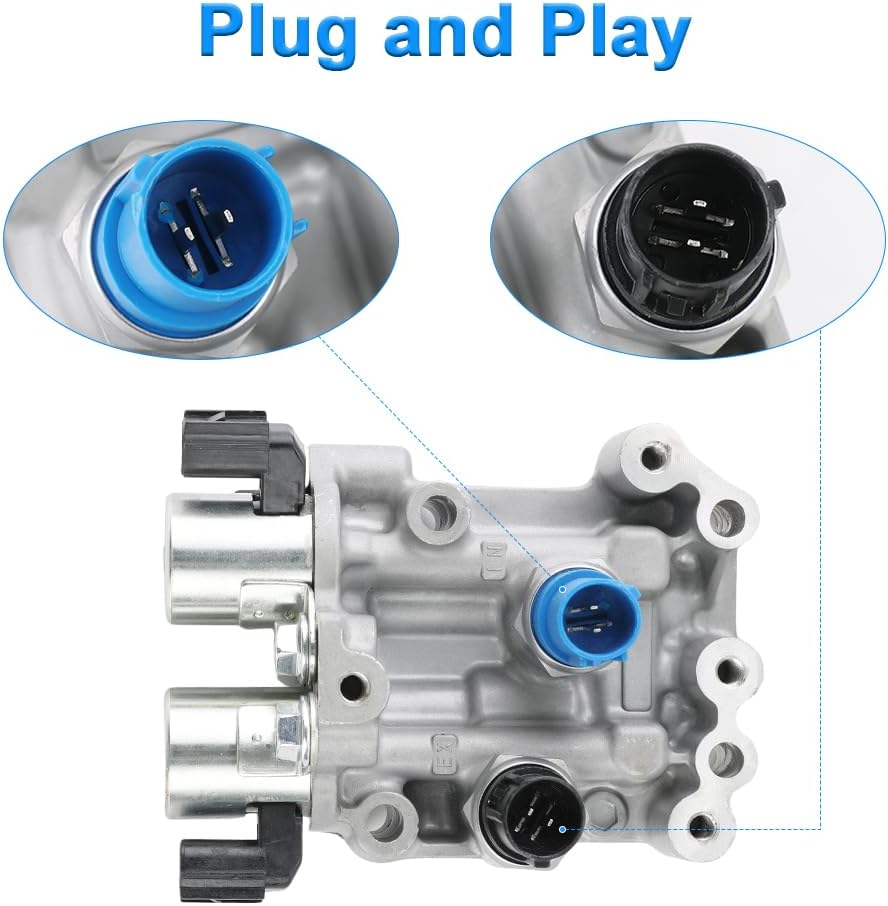 Engine Variable Valve Timing VVT Solenoid Replacement for 15811-R41-L01 918-007 15811R41L01 Compatible with Honda Accord L4 2.4L 2351cc 2008 2009 2010 2011 2012 OCV Oil Control with Gasket
