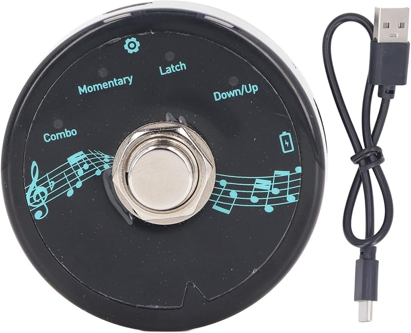 Controlador de pedal MIDI BT 5.1 con conexión directa USB para iOS y macOS Pedalera profesional para guitarristas, control DAW, presentaciones en vivo, grabación de estudio