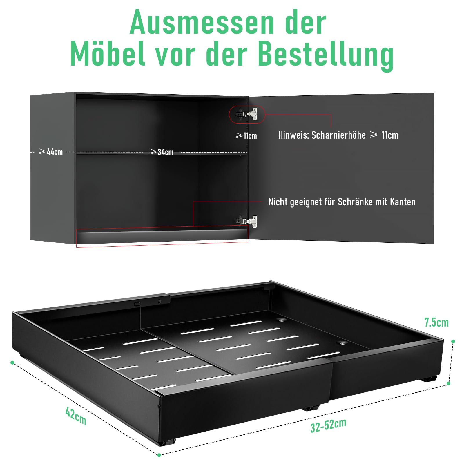 ICARE Teleskopschublade – Verstellbar Von 32-52 C Produktbild-Vorschau 7