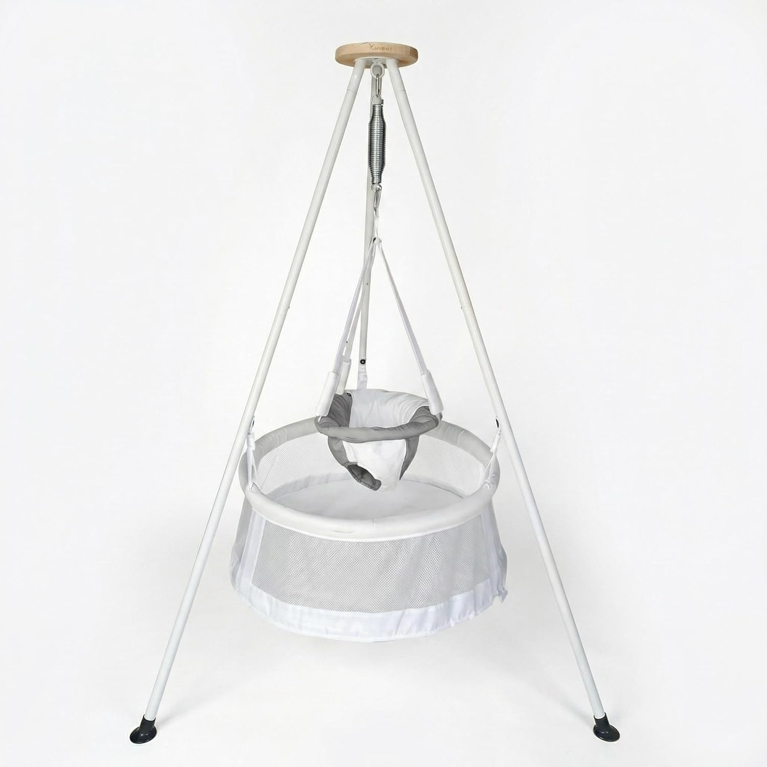 Portable cradle and swing, with soothing rocking motion, multifunctional baby trampoline cradle, suitable for infants aged 0-12 months, ideal for lying and sitting on baby crib, cradle bed and swing,