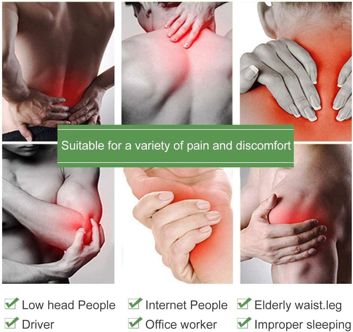 ESSENTIALKNEEAID - 12pcs/Box Knee Pain Relief Patch, Knee Discomfort Relief Plaster, Hot Moxibustion Plaster Leg Pain Relief Wormwood Sticker, Heat Patches for Pain Relief and Inflammation : Health & Household