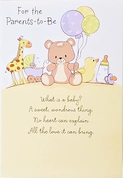 Greeting Card For The Parents-To-Be - Wishing You Every Happiness At This Exciting Time In Your Life - Congratulations on New Baby Pregnancy Mom-to-Be Dad-to-Be