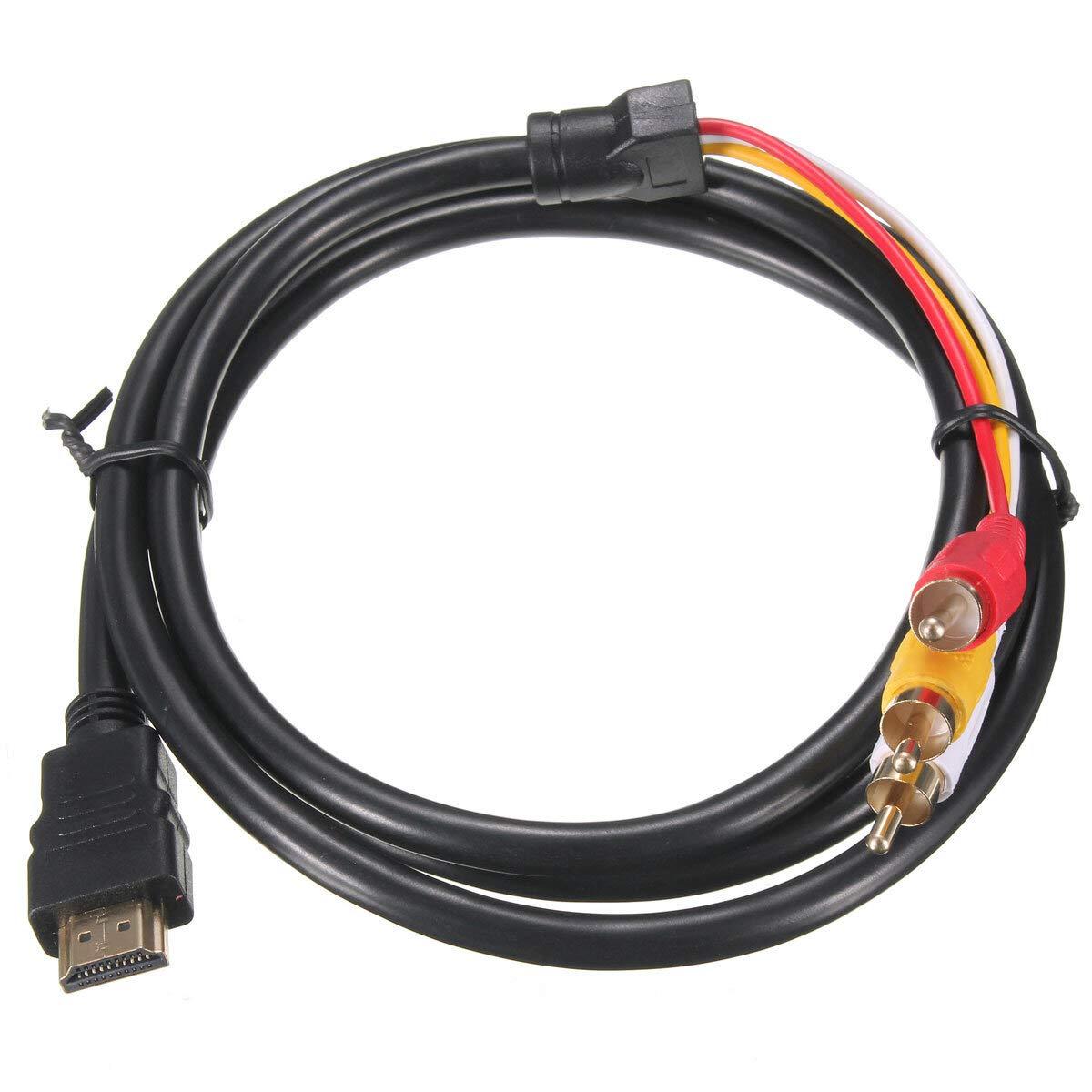 Cavo da HDMI a 3RCA, adattatore connettore cavo AV HDMI maschio a 3-RCA video audio da 5 piedi / 1,5 m | IT