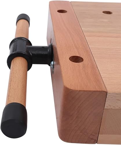Miniatura 4 de Banco de trabajo de madera maciza, mesa de trabajo portátil para carpintería, mesa de trabajo de escritorio de madera, kit de banco de trabajo