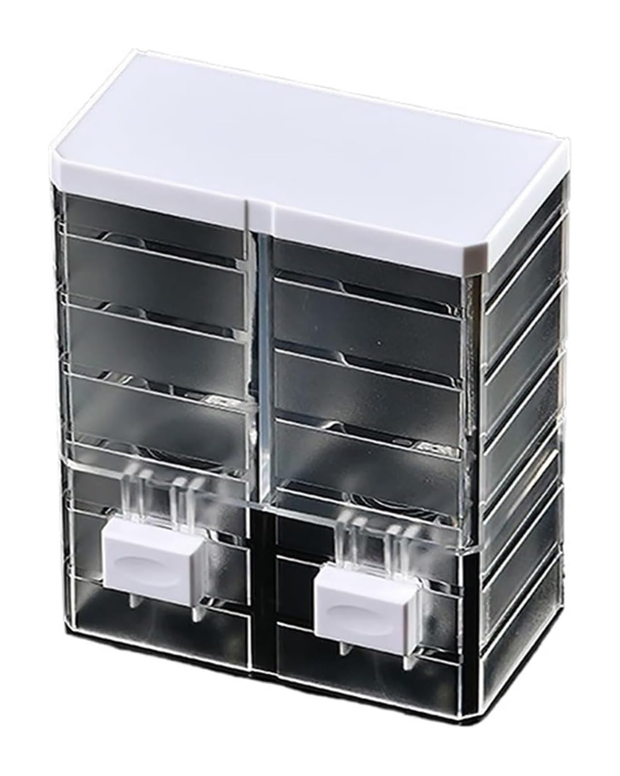 Soap Dispenser, Soap Dispenser Non-punching Manual Press Wall Mounted Transparent Traceless Paste(B1)