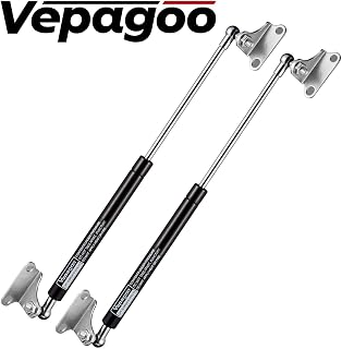 Vepagoo Gas Struts 15 Inch 45Lb/200N Shock with Brackets, RV Bed Storage Door Lift Kit, Heavy Lid Duty Springs (Fit 35lb-50lb Lid), 2pcs (1pair)