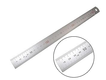 Sinwa Stainless Steel Scale with Hardchrome Finish - 300 mm