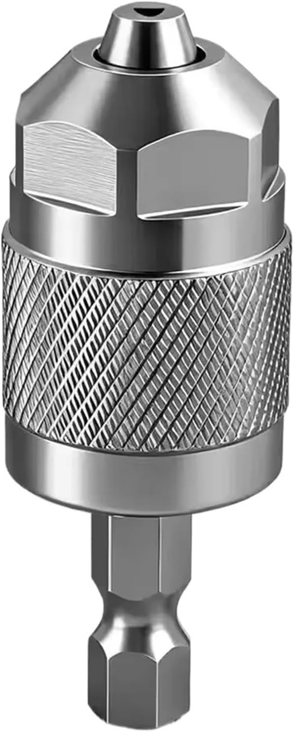 Drill Chuck Adapter Quick Change Pneumatic Drill Chuck 3-Jaw Hex Shank Chuck Professional Converter Hex Shank for Woodworking