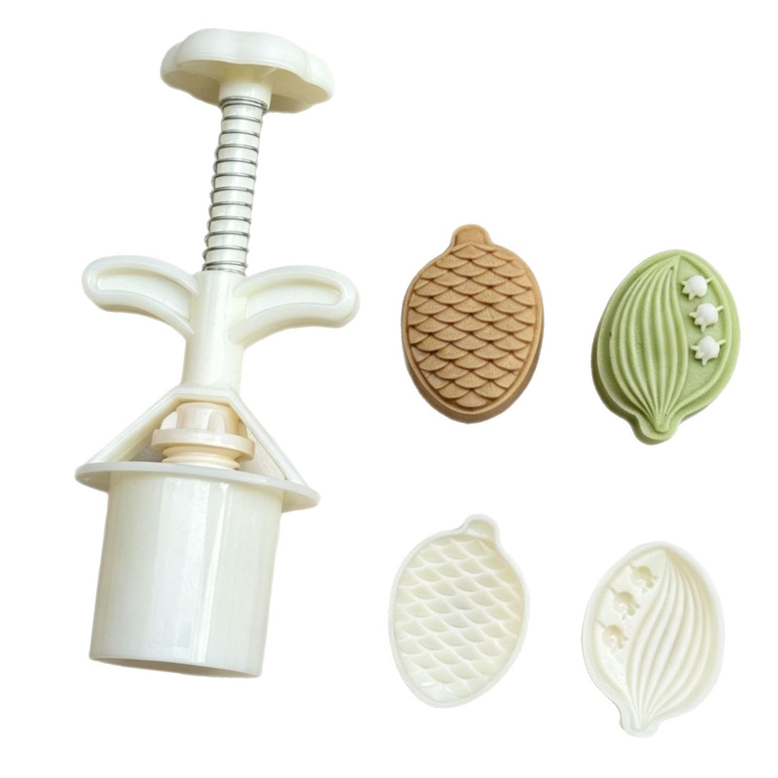 Kalttoy Autumn Festival Hand Pressure Cakes with 2 Mode Pattern Diys Pastries Tool Cake Mold Cake Maker Cakes Mold Press