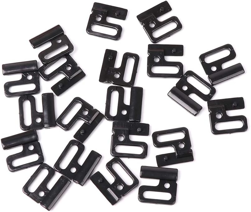 10 x Craft Plastic Rec Tap Hooks & Clasp Sewing On Swimsuit Bra BK14