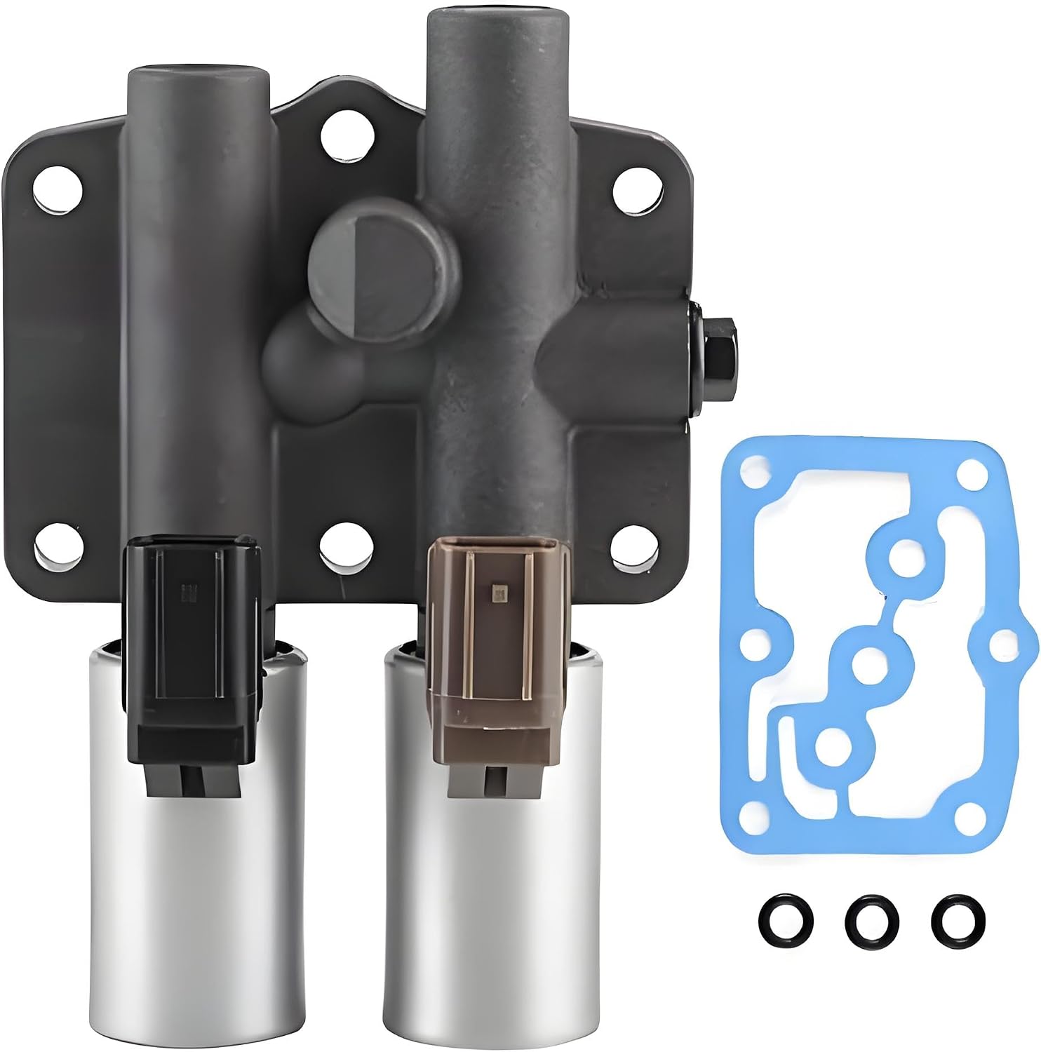 28250-P6H-024 Transmission Dual Linear Shift EPC Solenoid With Gasket 28250P6H024 Compatible With Hond-a Pil-ot Accor-d Acu-ra Odysse-y Prelud-e
