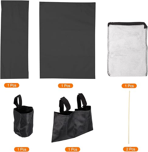 Miniatura 4 de PATIKIL Juego de accesorios para sillas de director, juego 5 en 1 para silla de maquillaje, kit de repuesto de lona y bolsas de almacenamiento