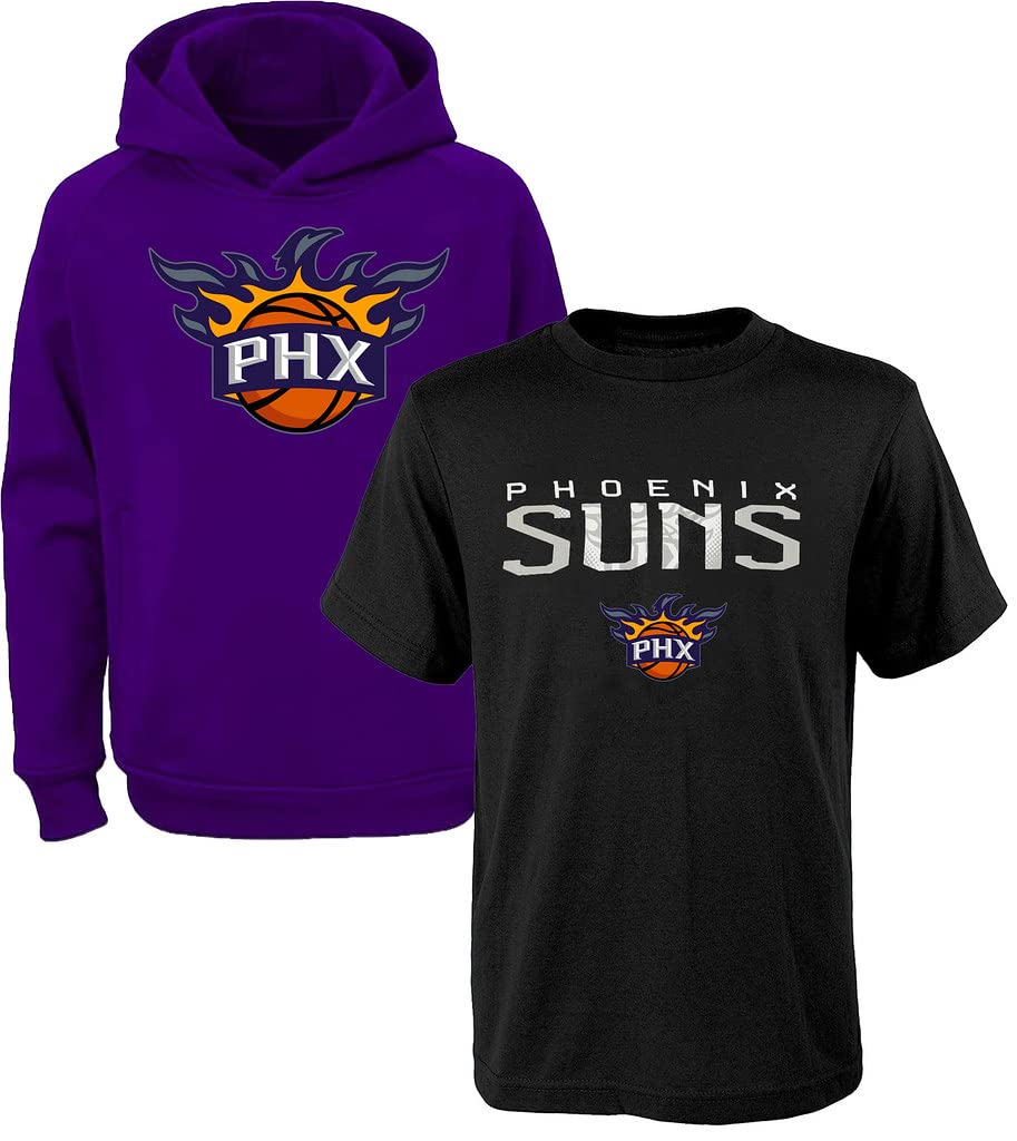 NBA Youth 8-20 Polyester Performance Primary Logo Hoodie & T-Shirt 2 Pack Combo Set