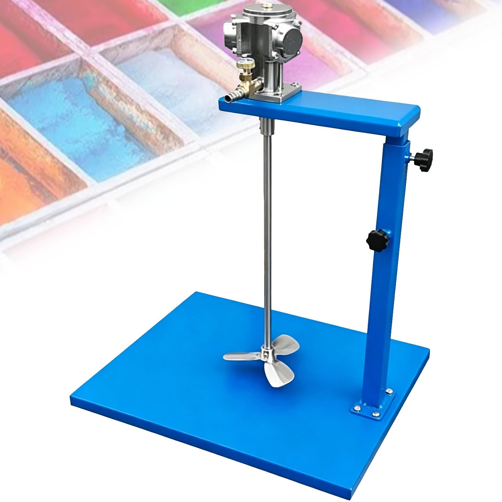 PtaTritious 5 Gallon Pneumatic Paint Stirrer,Pneumatic Paint Mixer, 1/8HP Pneumatic Paint Coating Mixer Stainless Steel Automatic Agitator Dispenser