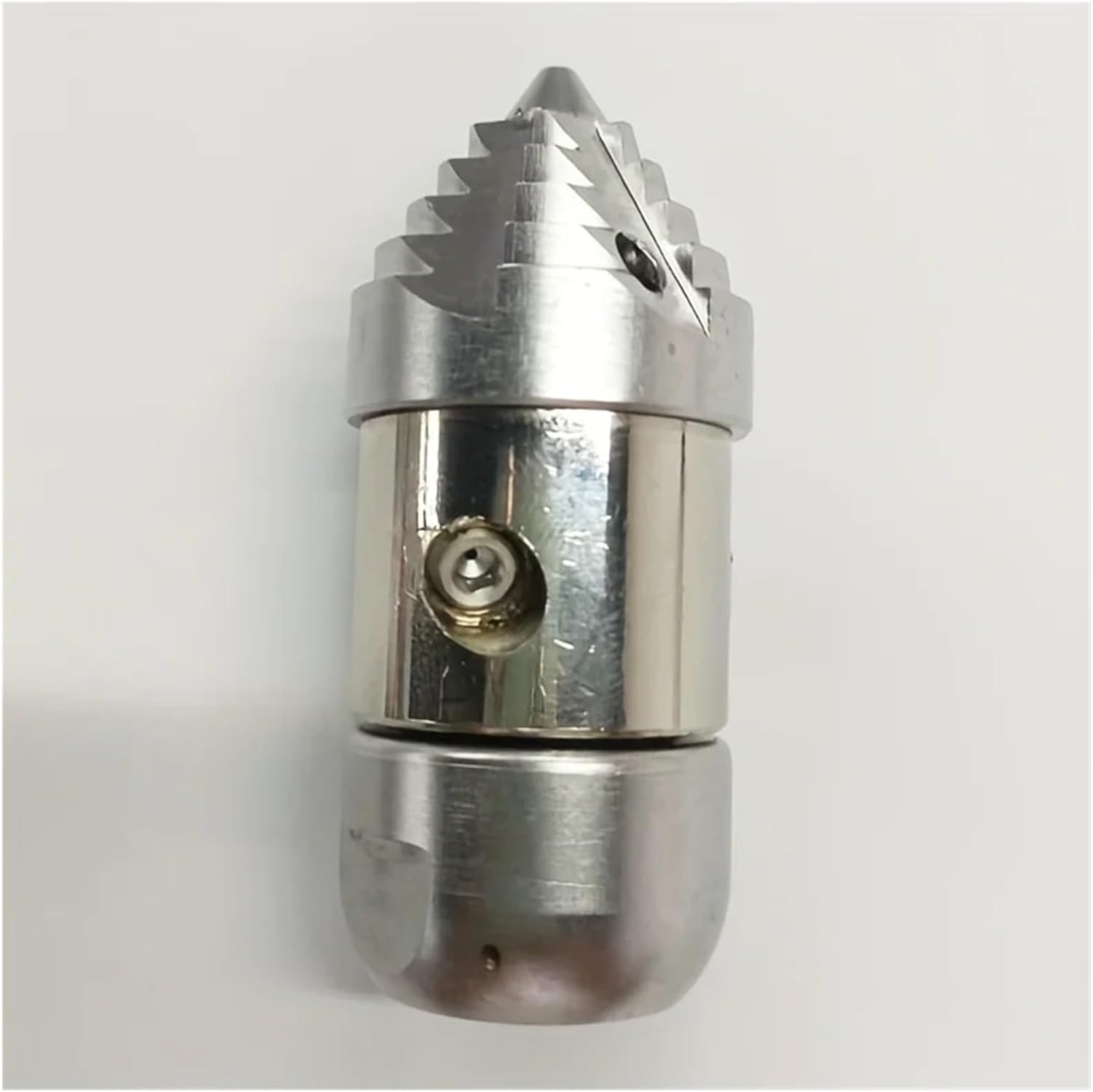 High-Pressure Stainless Steel Drain Nozzle - Industrial Grade Pipe Unclogger & Sewer Dredging Tool, 1pc Nozzles