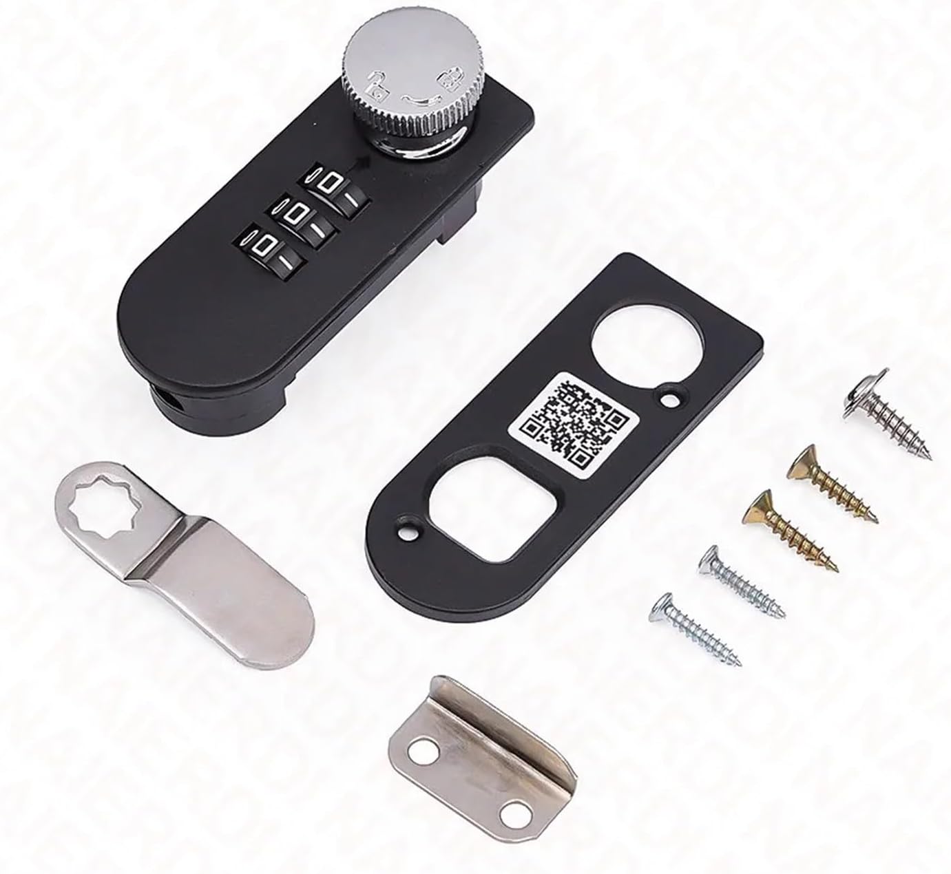 Combination Password Drawer Lock Smart Cabinet Locks Furniture Security Lock Mechanical Safety 1Pcs(Double Lock)