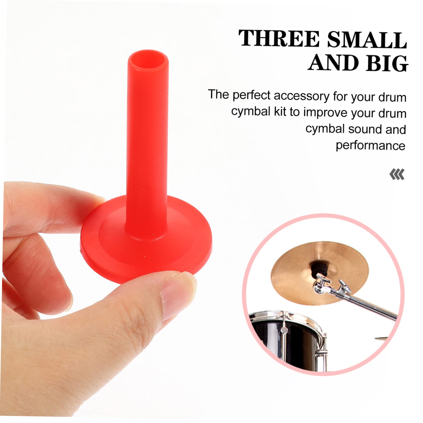 Generic 60piezas Fundas Plásticas Para Platillos De Batería Con Base Accesorios De Percusión Duraderos y Livianos Reemplazo Para Soportes De Platillos