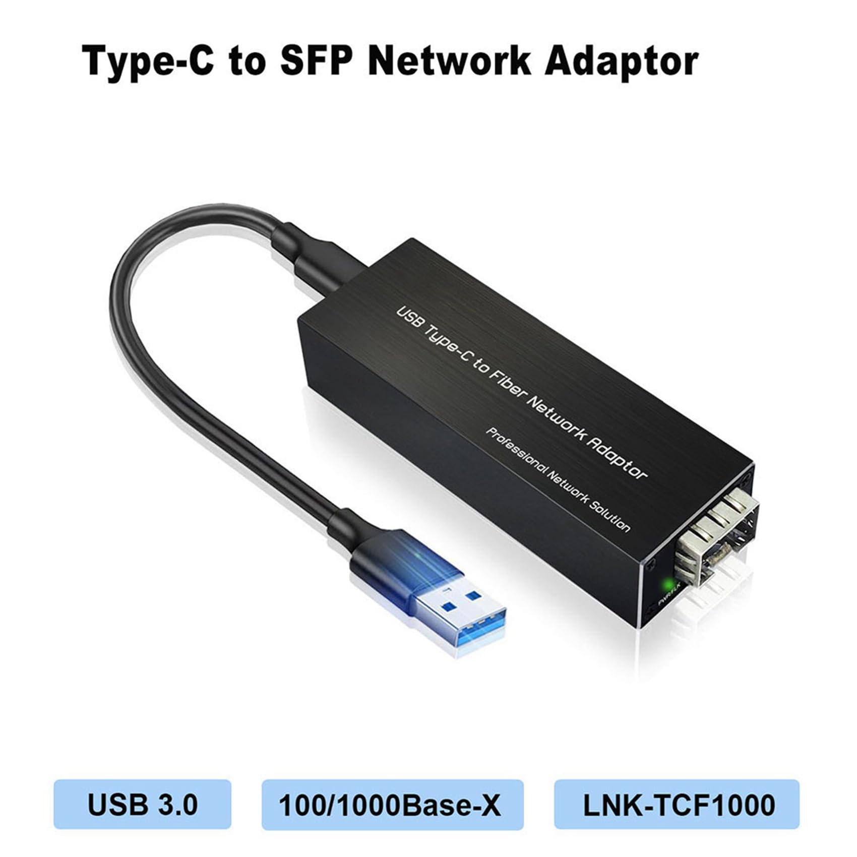2X Gigabit USB-C vers Carte Réseau USB3.0 Type-C vers 100/1000Base-X