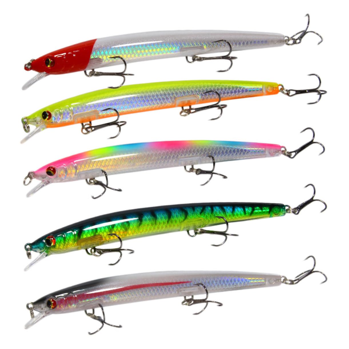 Kisangel 15 Pièces appâts de Poisson hameçon swimbait appâts de pêche Accessoires de pêche leurres de pêche engins de pêche leurre appât
