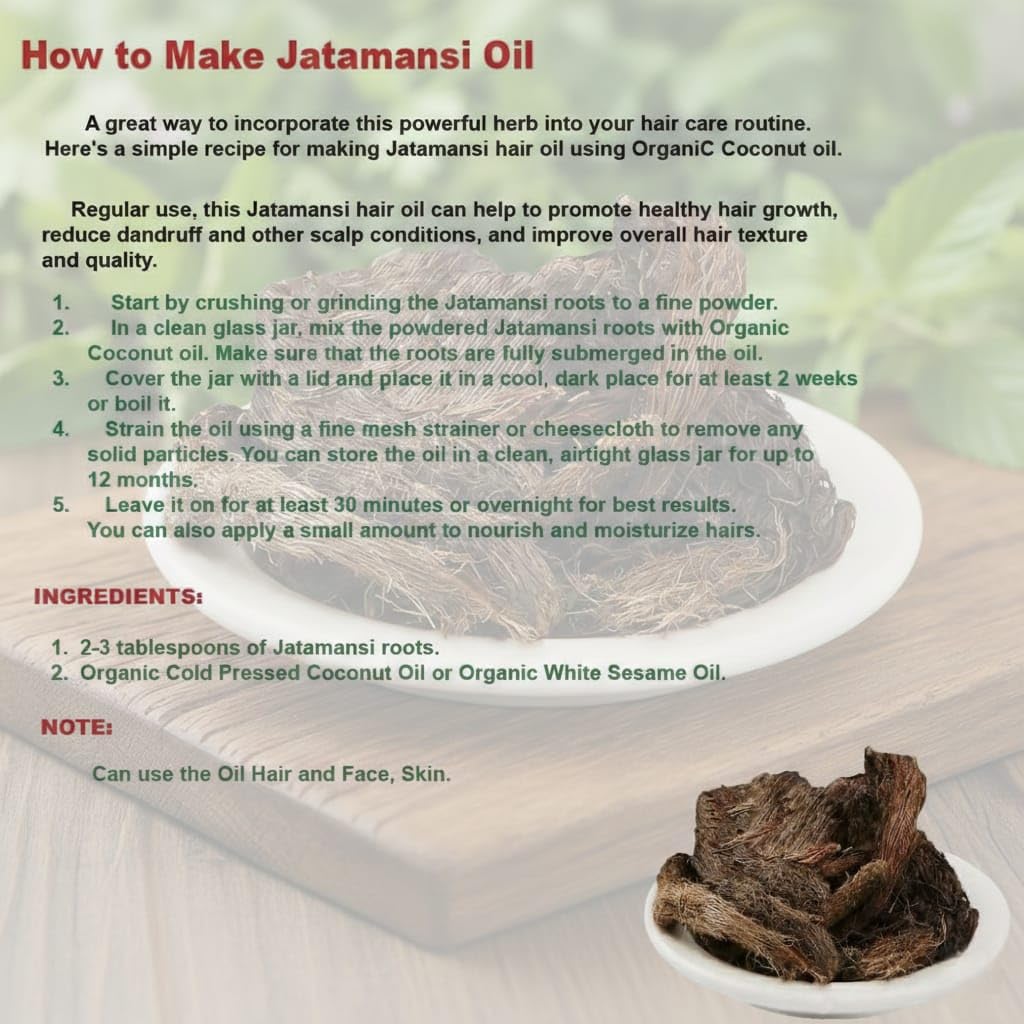 Jatamansi Powder 50g for Hair & Skin Care | Baalchad | Nardostachys Jatamansi | Balchar Powder