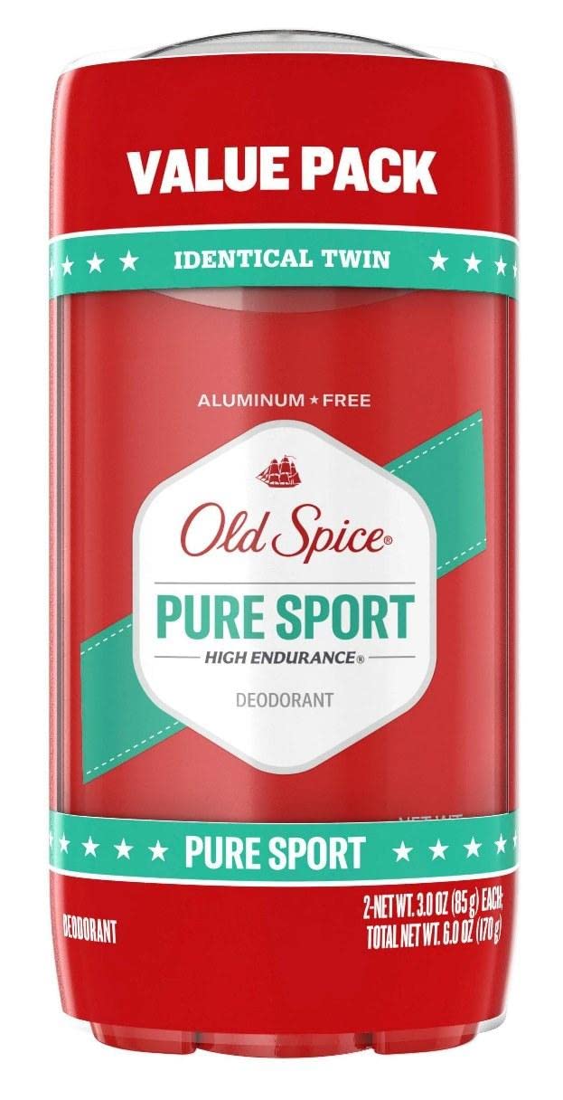 Old Spice Solid Deodorant Pure Sport 3oz Pack of 6