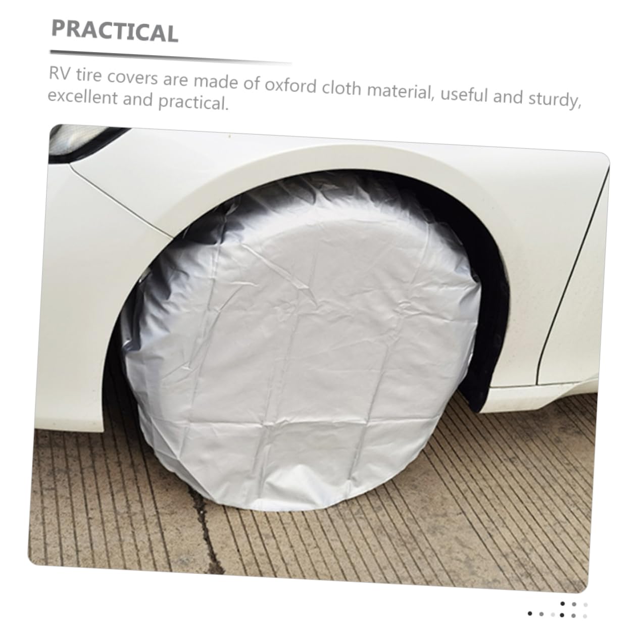 4piezas Fundas Protectoras para Neumáticos De Autocaravana De Material para Cubrir Ruedas De Remolque y Neumáticos De Camión Protege contra Daños y Diario