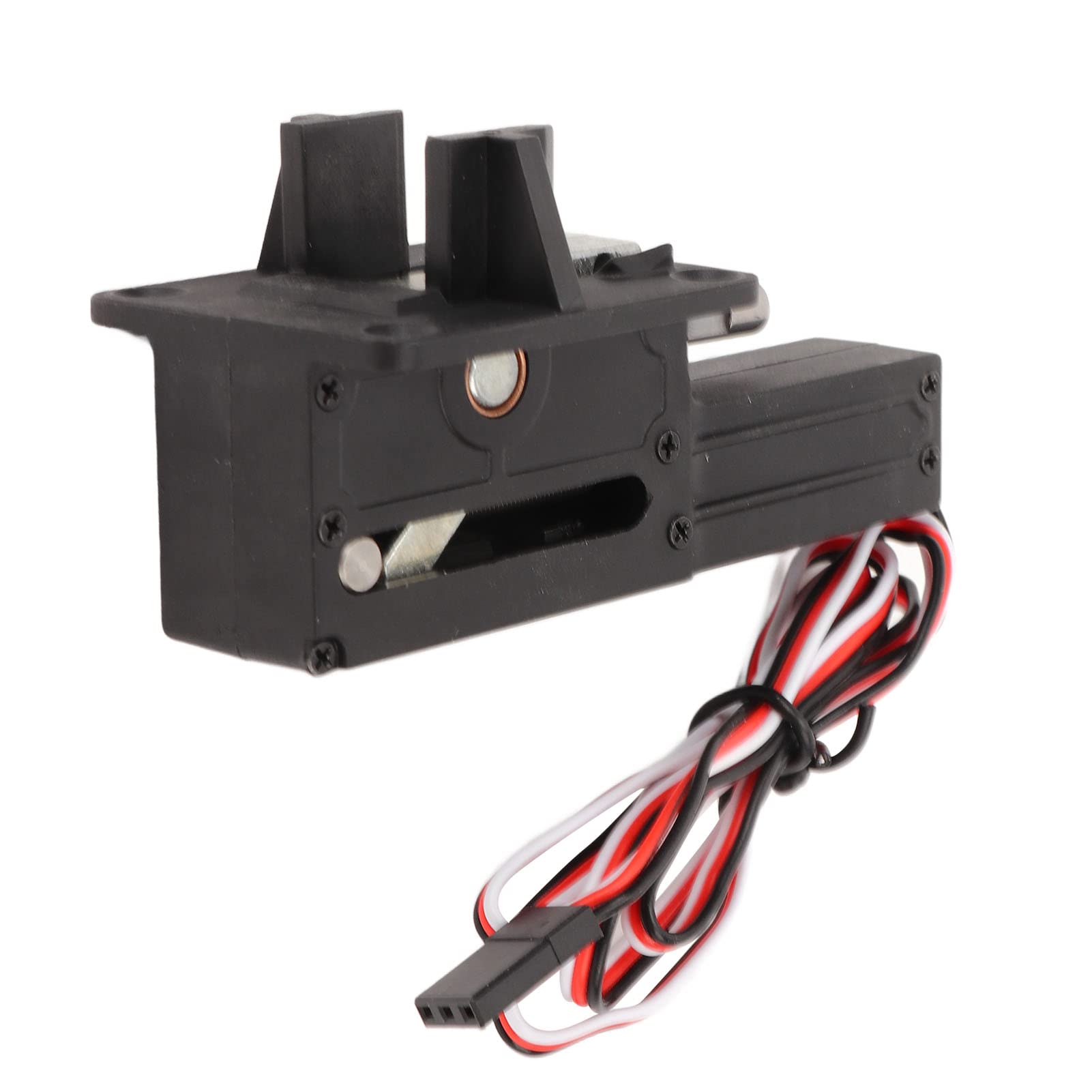 RLG4 Tren de Aterrizaje Retráctil Electrónico RC de 90 Grados, Aleación Aluminio, Negro, Ideal para Aviones ala Fija