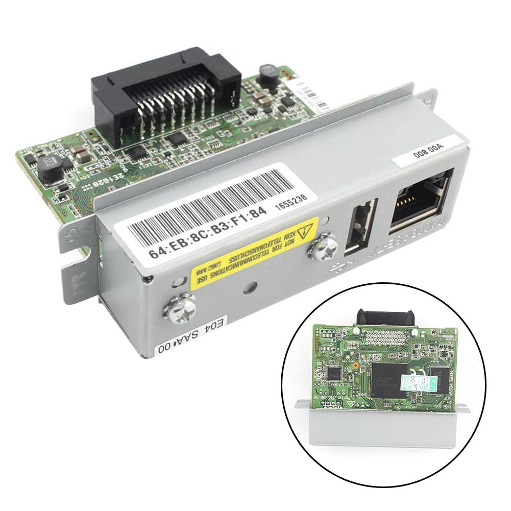 Server di stampa Ethernet, scheda di rete UB-E04, modulo C32C881008 per TM-T88V, T70II, U220, H6000, 100Mbps