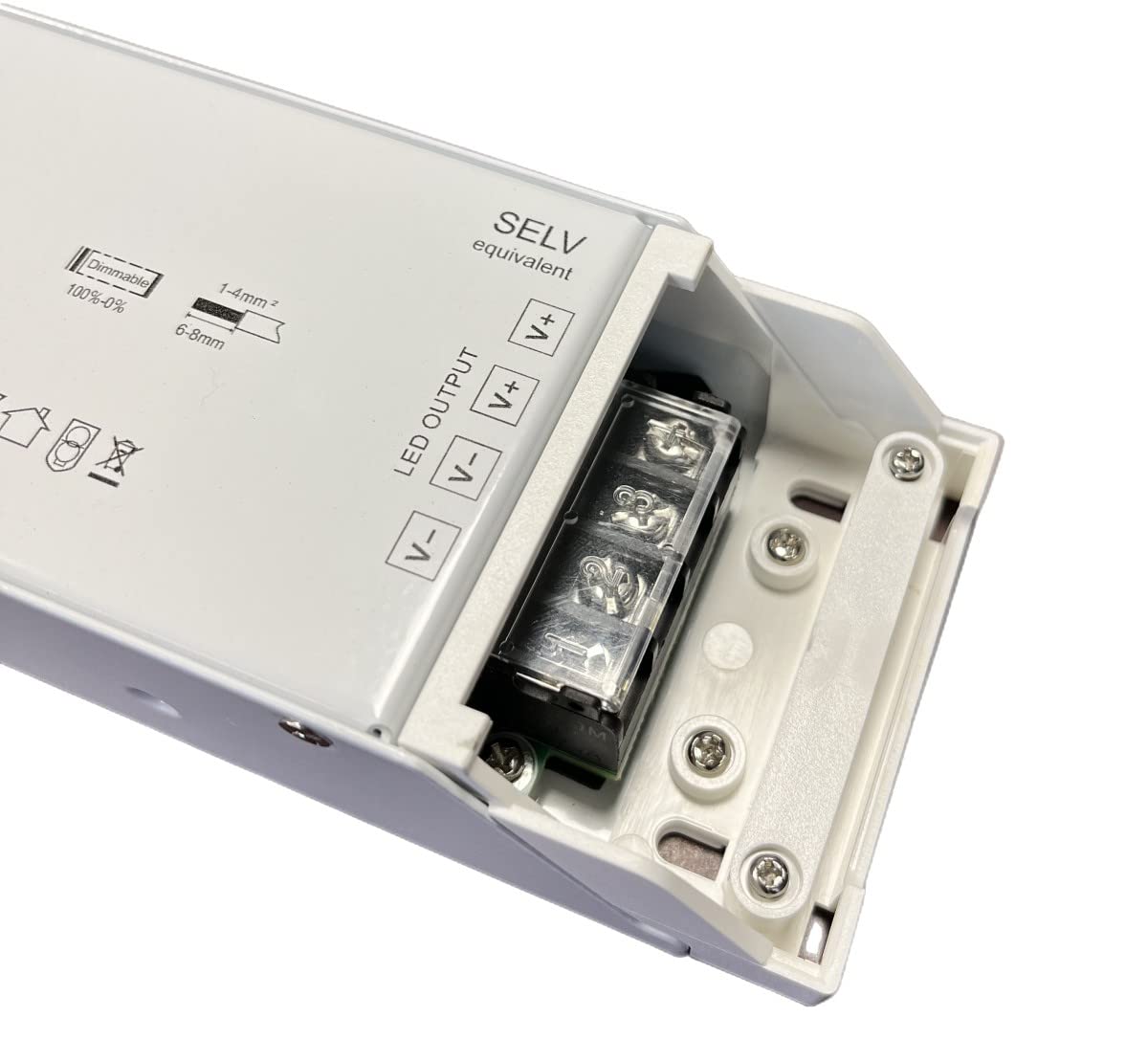 LEDLUX Trasformatore Dimmerabile, 12V 150W, Alimentatore CV, Triac ELV Pulsante N.O. (Push Dimmer), Varialuce Su 220V, Per Striscia Led 12V