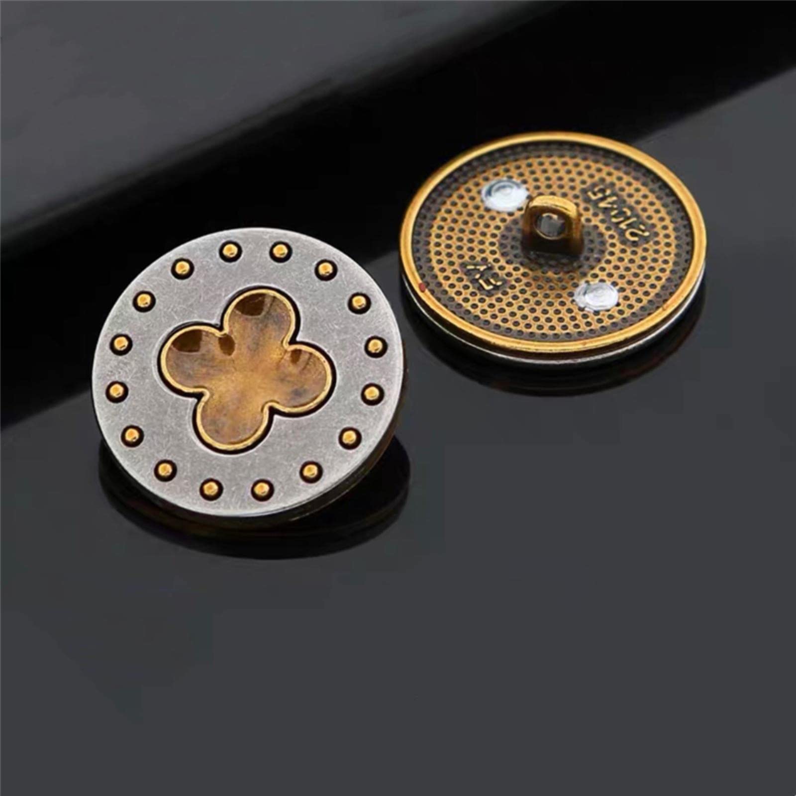 Amazon.co.jp: タックボタン、シャツボタン、メタルボタン、10個15/20  