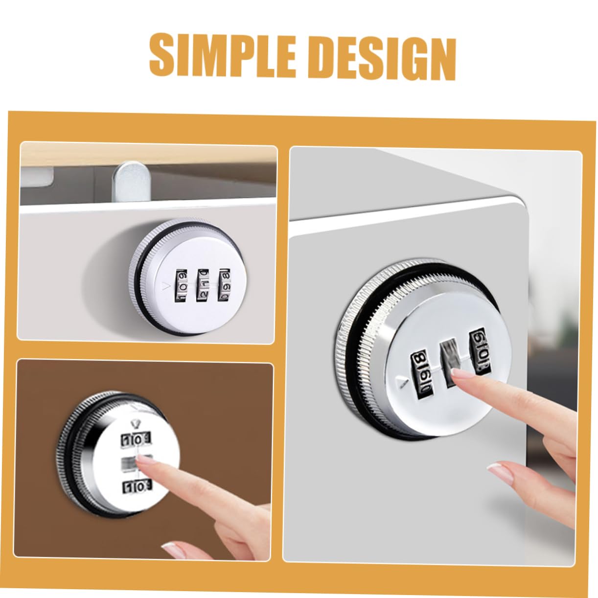 Uonlytech 5pezzi Serratura Per Armadietti Con Combinazione Tre Cifre Sicurezza Avanzata Per Armadi e Scatole Elettriche Design Elegante e Resistente Facile Installazione e Versatilità Uso
