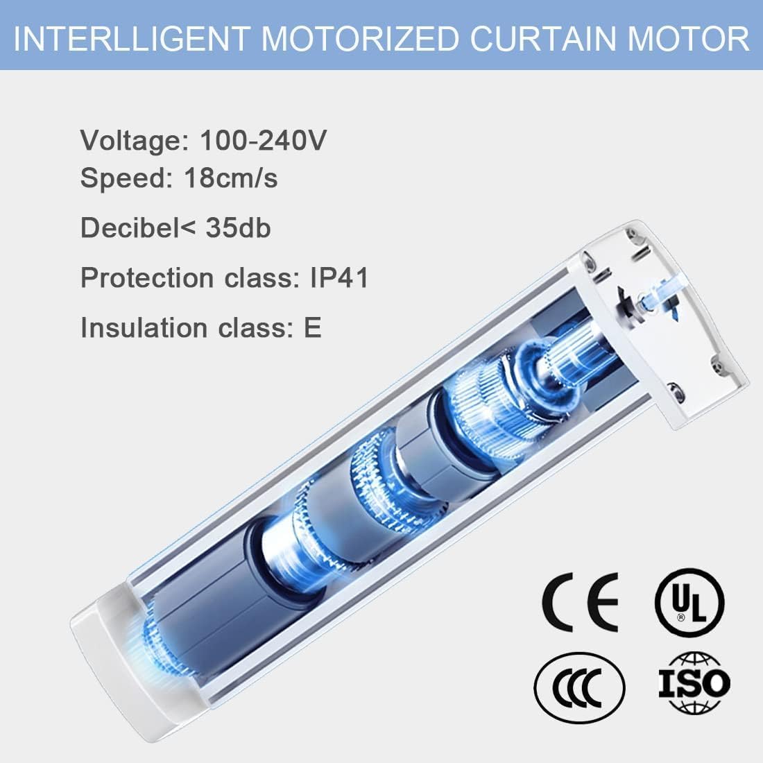 Celling Smart Curtains System, Electric Track with Adjustable Rail,Automatic Curtain Opener,Motorized Curtains Rods With Remote, Compatible with Alexa/Google Home (Up to 160in)