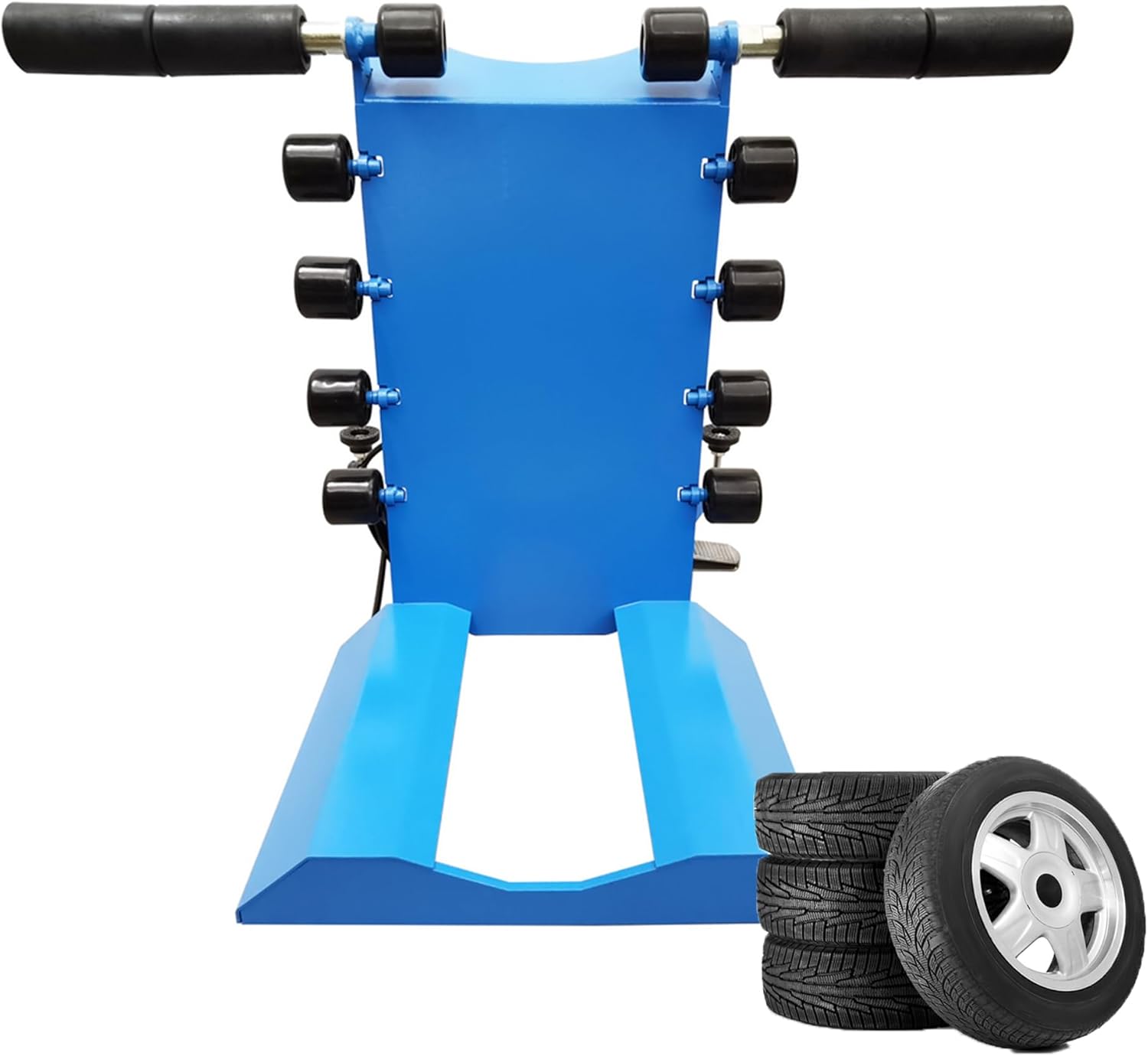 Pneumatic Tyre Wheel Lifter for Tire Changer Pneumatic Tire Lifter Tire Lifting Machine 80kg Tyre Wheel Moving Carrying Device, 176lbs (80kg) Capacity and 30.7" (78cm) Maximum Lifting Height