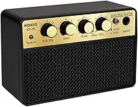 VEDO Amplificador de Guitarra Elétrica Portátil com Bateria Recarregável, Bluetooth, Entrada AUX, Saída para Fones, 10W de Potência, Design Compacto Ideal para Prática em Casa, Estúdio e Viagens