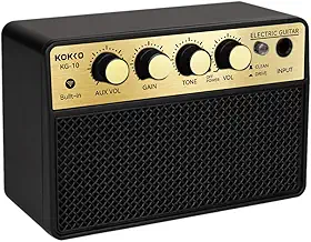 ANVAR VEDO Mini alto-falante de guitarra de 10 W, pequeno alto-falante de guitarra elétrica adequado para prática de mesa portátil -Violões, ›Amplificadores e Pré-Amplificadores para Guitarra e Baixo