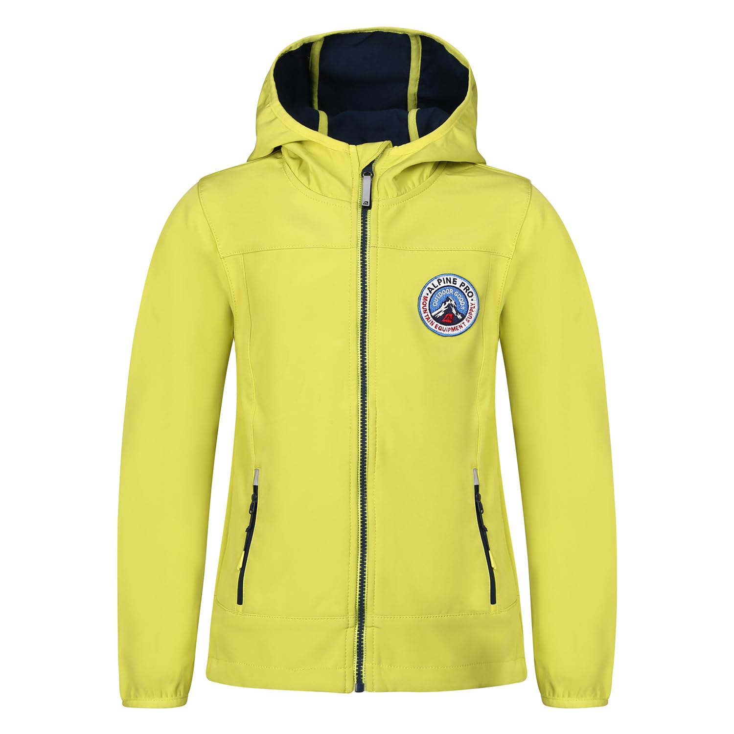 ALPINE PRO OMANO Veste softshell à capuche légère pour garçon, imperméable, respirante