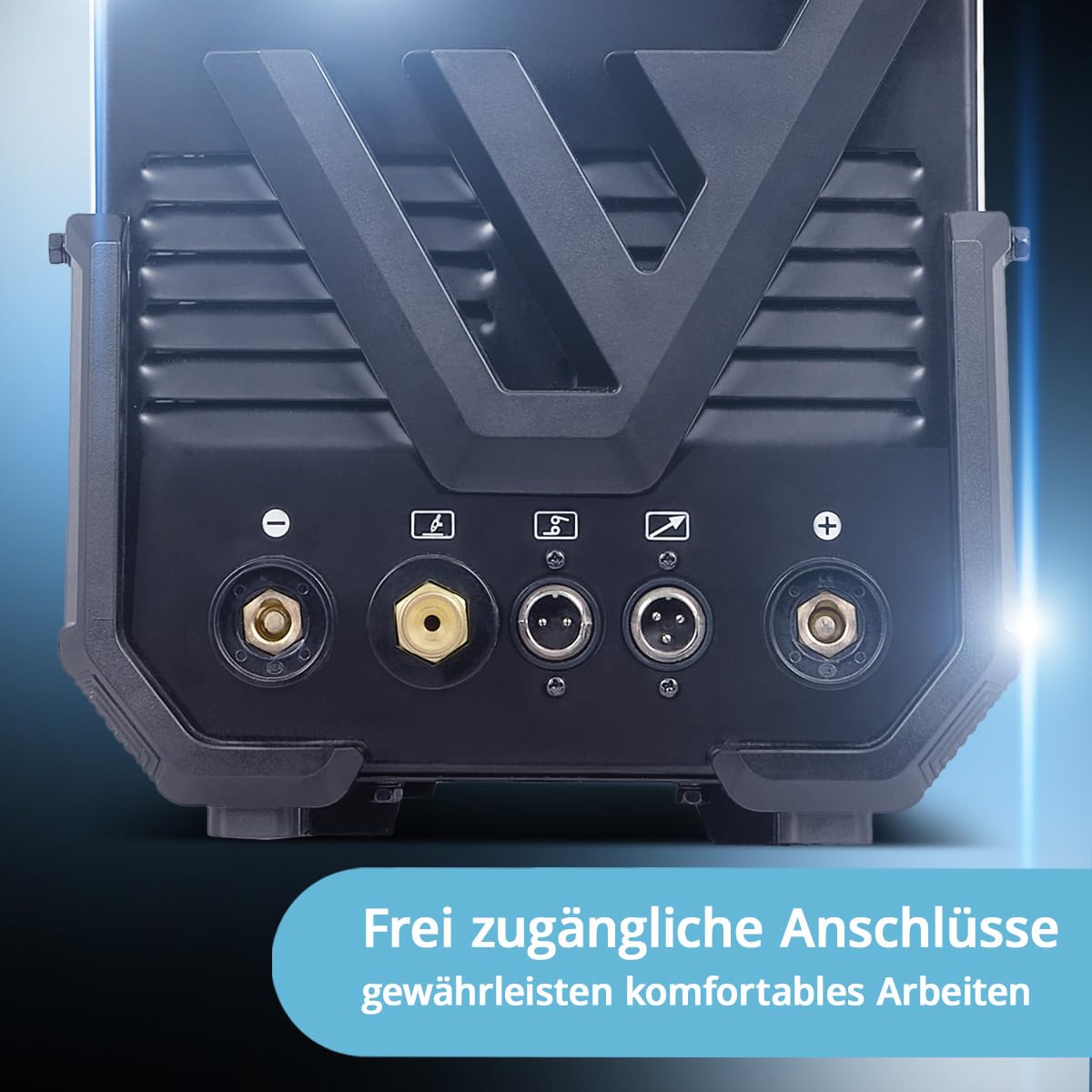 STAHLWERK Schutzgasschweißgerät 3-in-1 Kombi AC/DC WIG 200 ST Digital – WIG & MMA (E-Hand/ARC) bis 200 A, Clean-Modus zur elektrochemischen Reinigung von Edelstahlschweißnähten, HF-Zündung, Spot