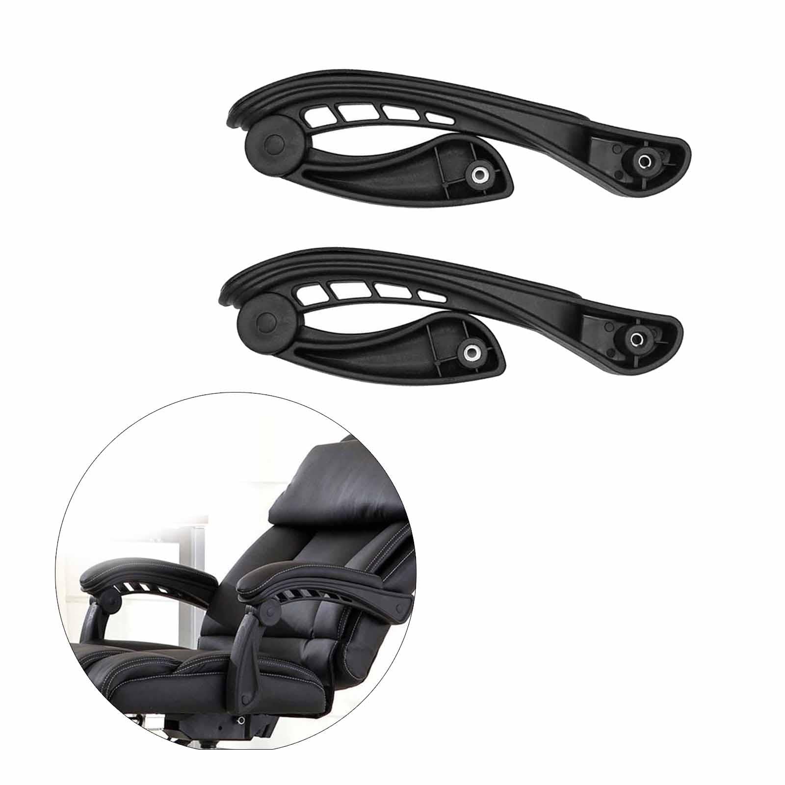 Colcolo 2 Stück Universal-Bürostuhl Armlehne Stuhl Armlehne Leichtes Zubehör Zartes Bewegliches für Gaming-Stuhl Computerstuhl Bürostuhl, 4 Löcher