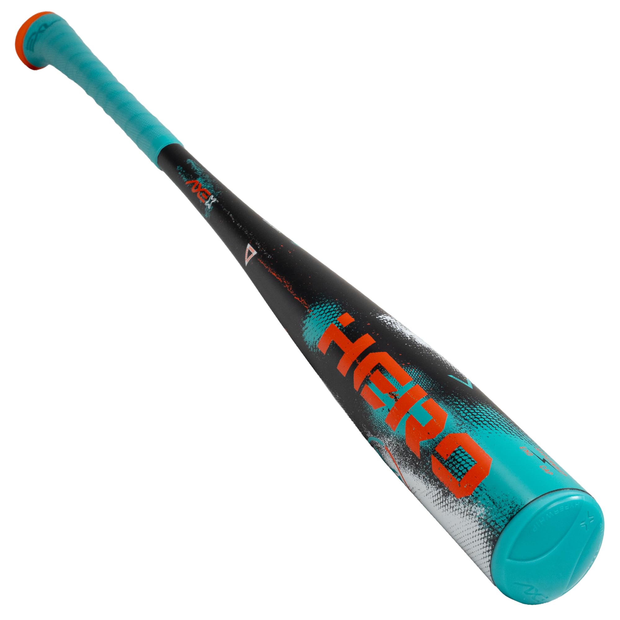 Axe | Hero | USA Baseball Bat | Drop -12 | 1-Piece Alloy | 2 1/2" Barrel | Riptide/Orange