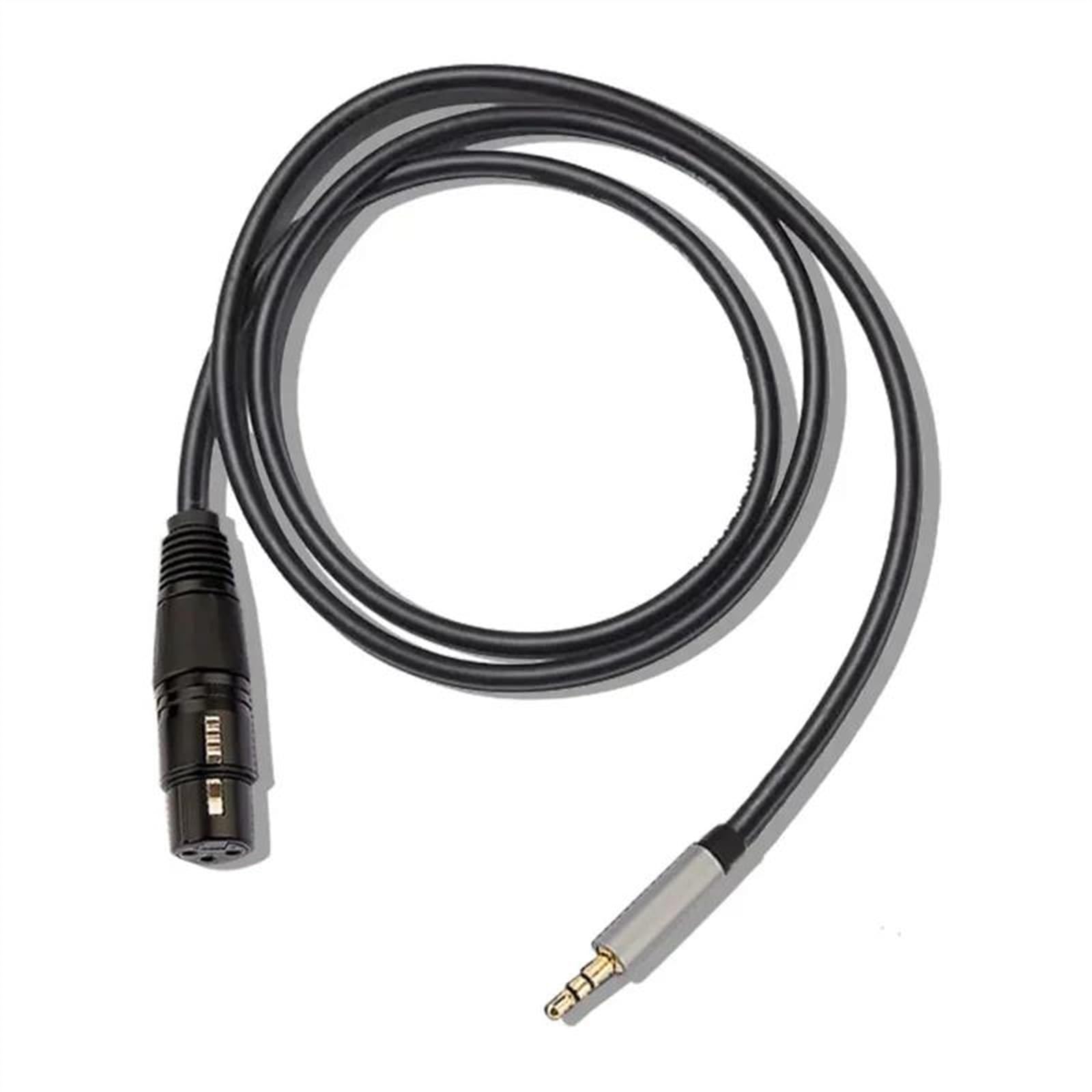 Cable De Audio De Guitarra hembra del cable de del micrófono de 3,5m m al cable analógico equilibrado del micrófono de Jack (Size : 300cm)