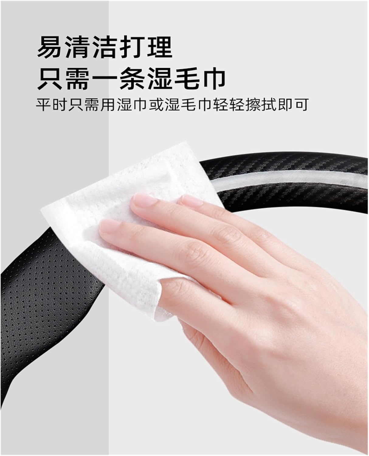 Car Steering Wheel Cover for Toyota Car Steering Wheel Cover Leather Car Decoration Comfortable and Breathable (Color : 5#)