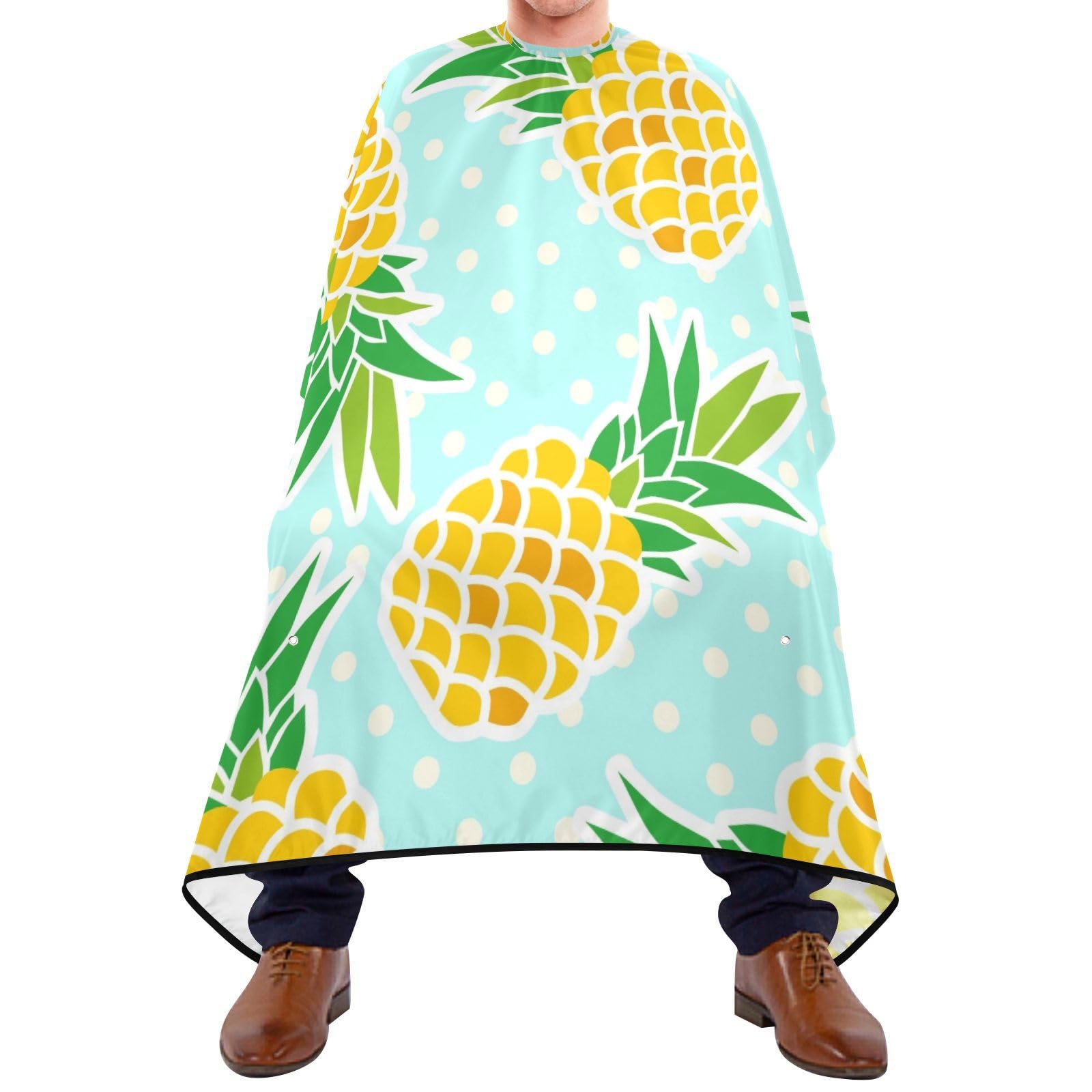 Hezely Exotic Pineapple Hair Dye Cape, Barber Cape for Adults,Waterproof Salon Cape,Waterproof Hairdressing Styling Hair Cutting, 65