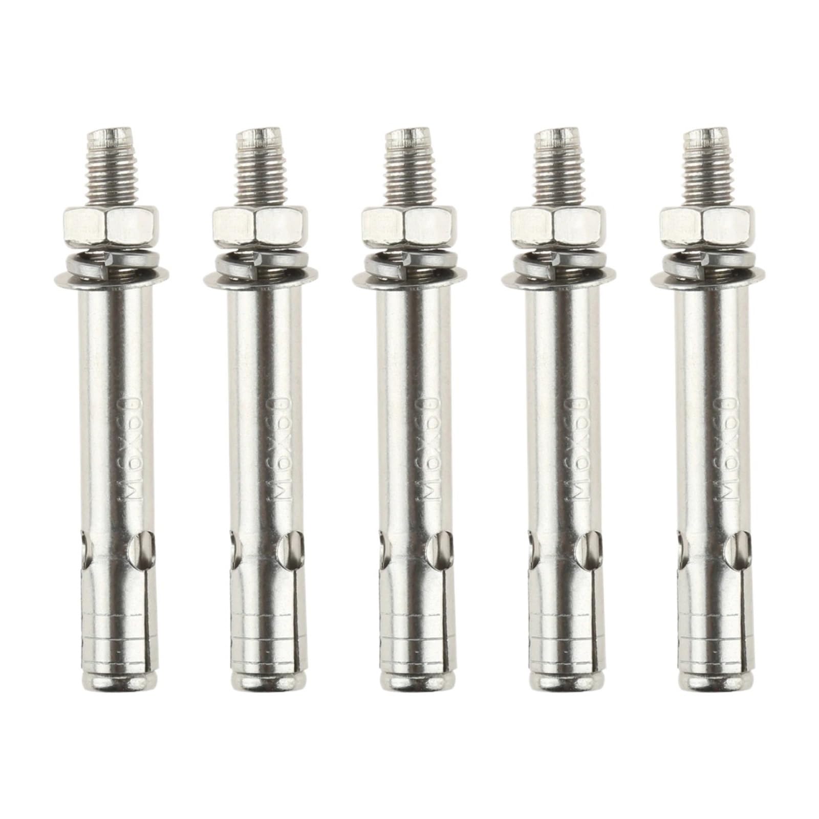 Mdsiokhj 5Pcs Expansion Screws 5 Pcs M6x60mm Stainless Steel Expansion Screw Bolt Anchor Sleeve Concrete